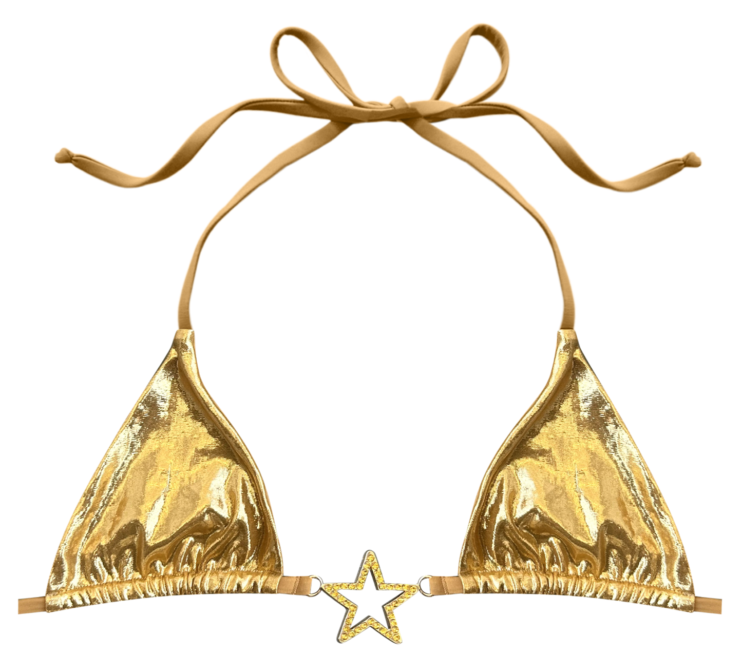 Gold Charmed Bikini Top