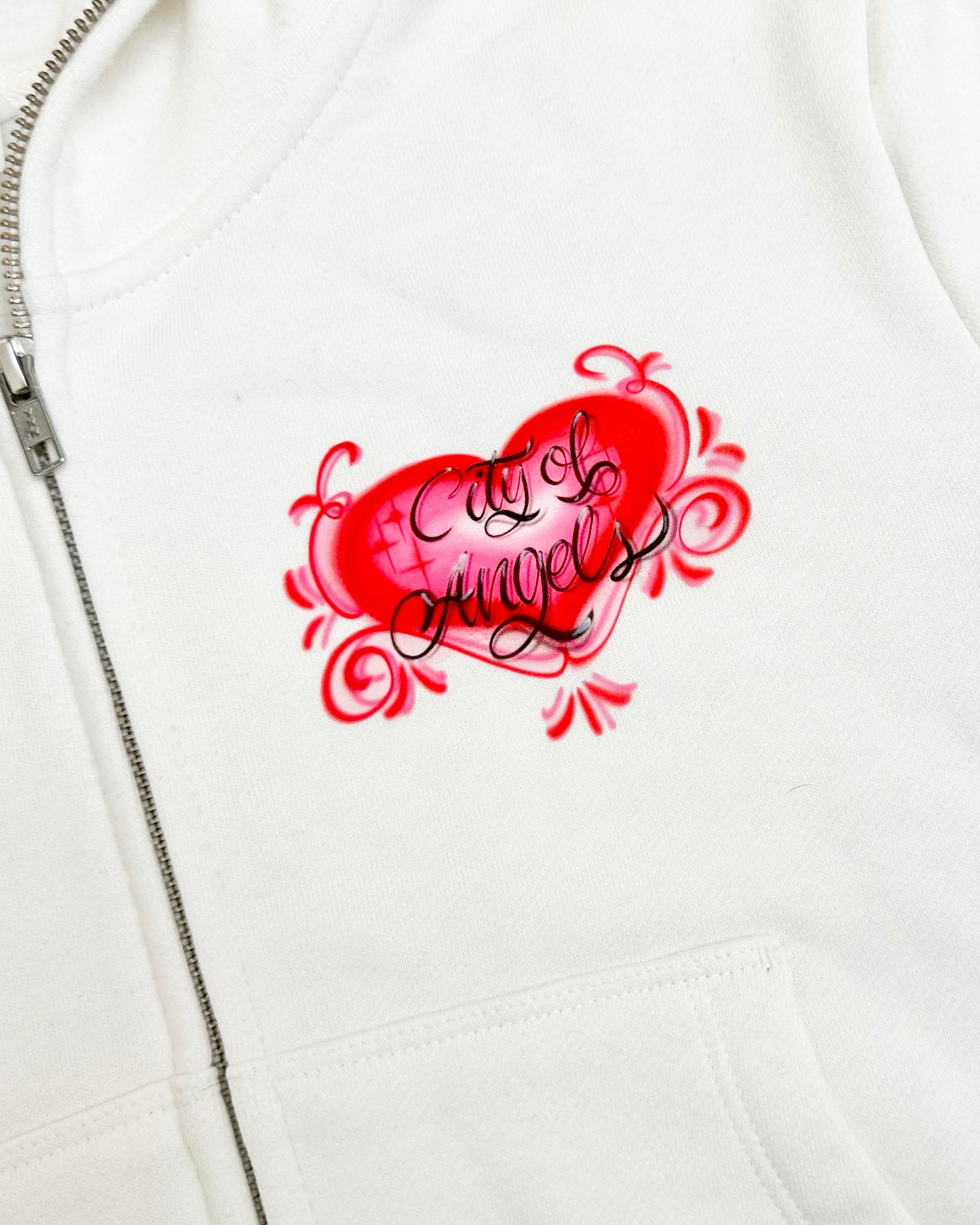 Hearted Cropped Hoodie