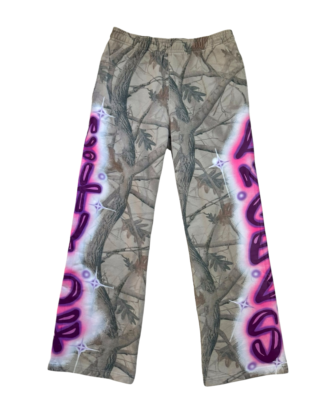 Scripted Camo Sweatpants