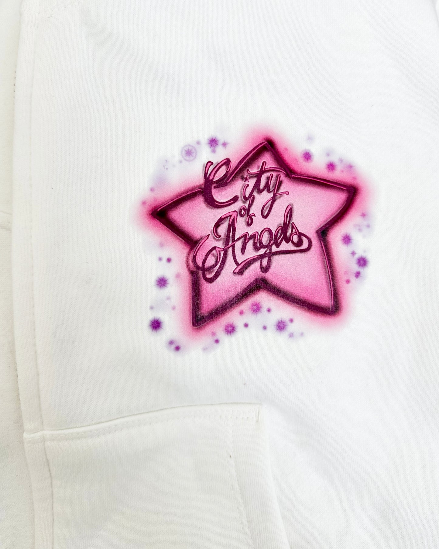 Starred Cropped Hoodie