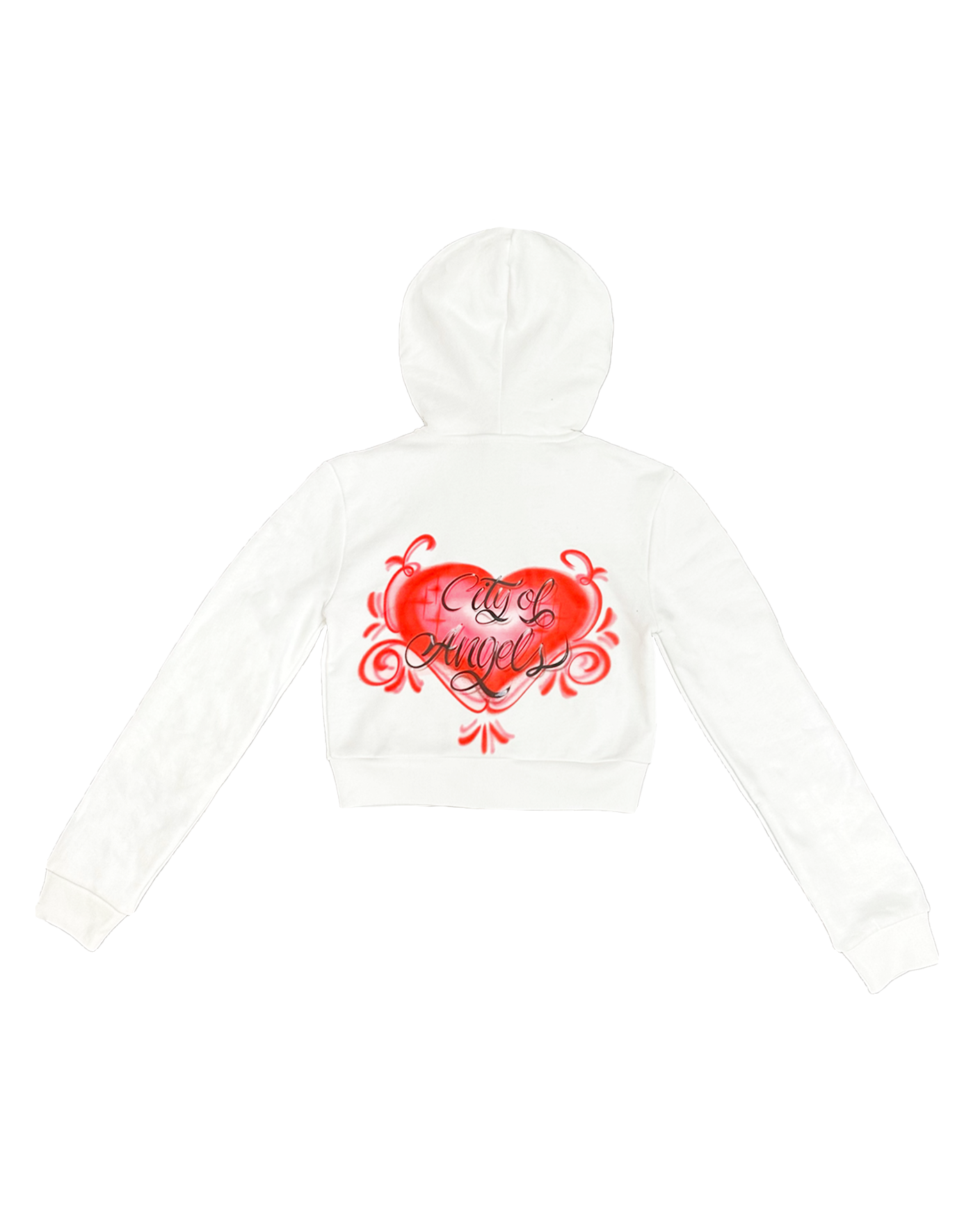 Hearted Cropped Hoodie