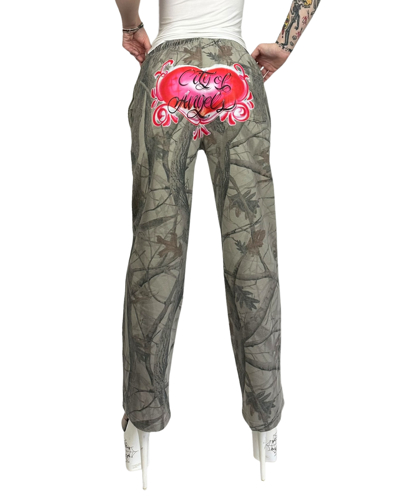 Hearted Camo Sweatpants