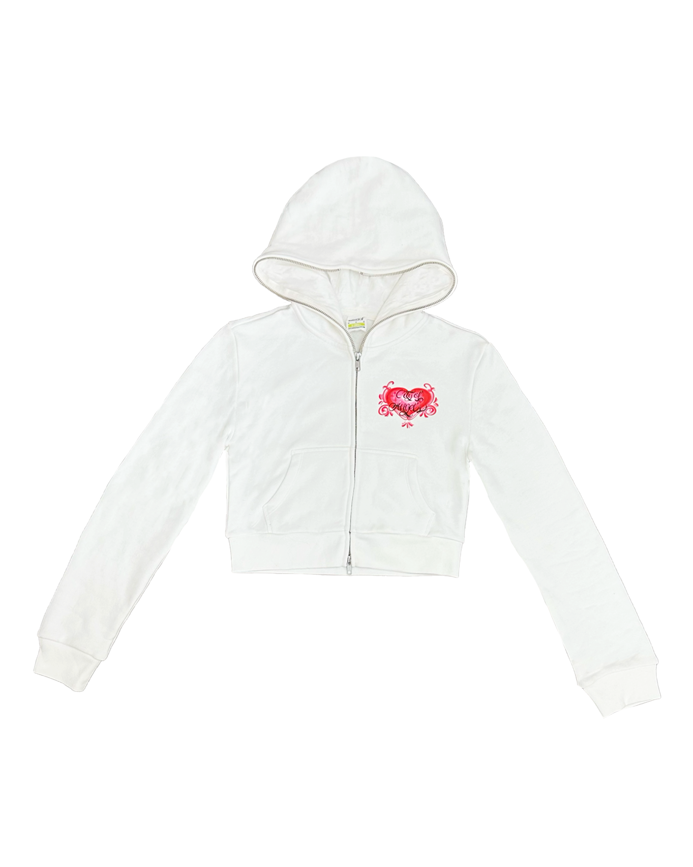 Hearted Cropped Hoodie