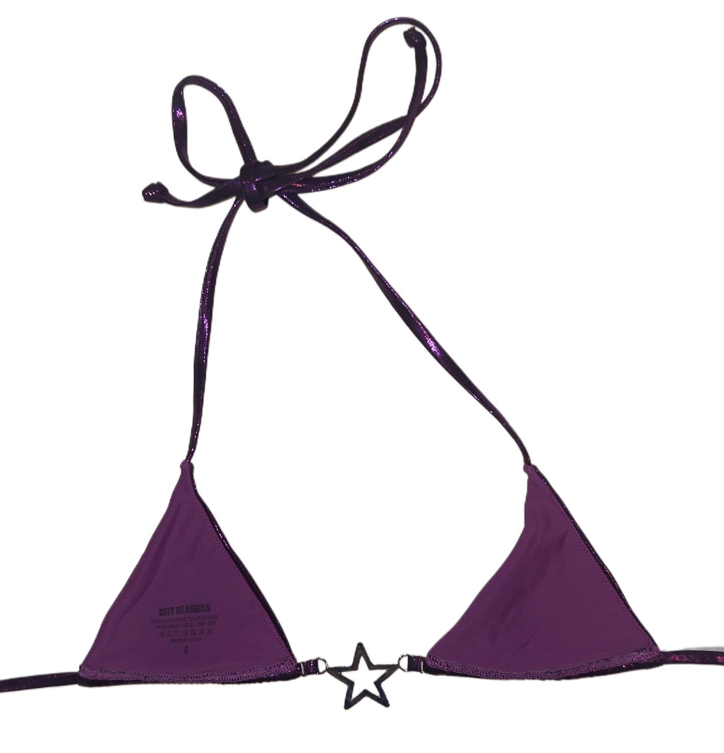Purple Charmed Bikini Top