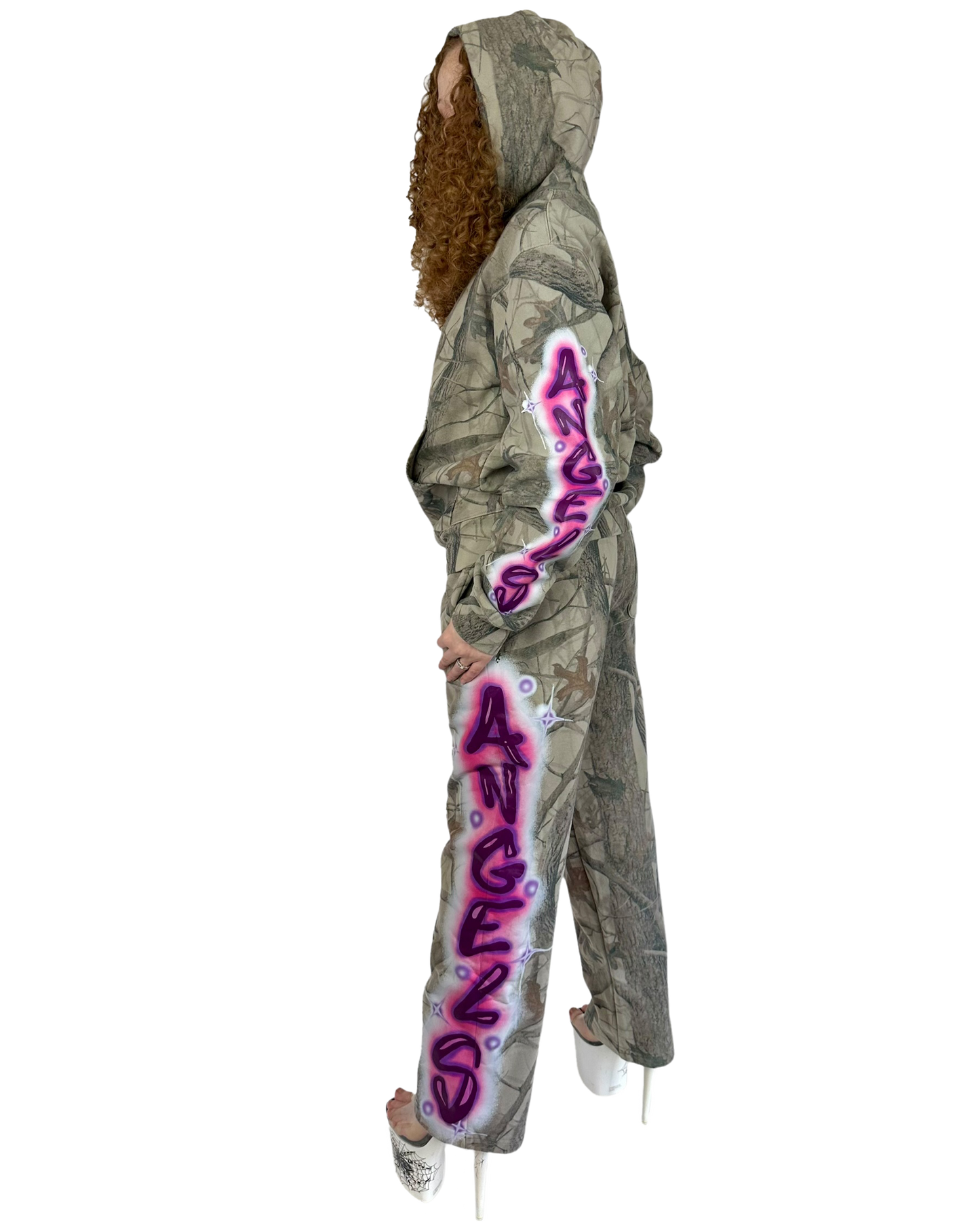 Scripted Camo Sweatpants