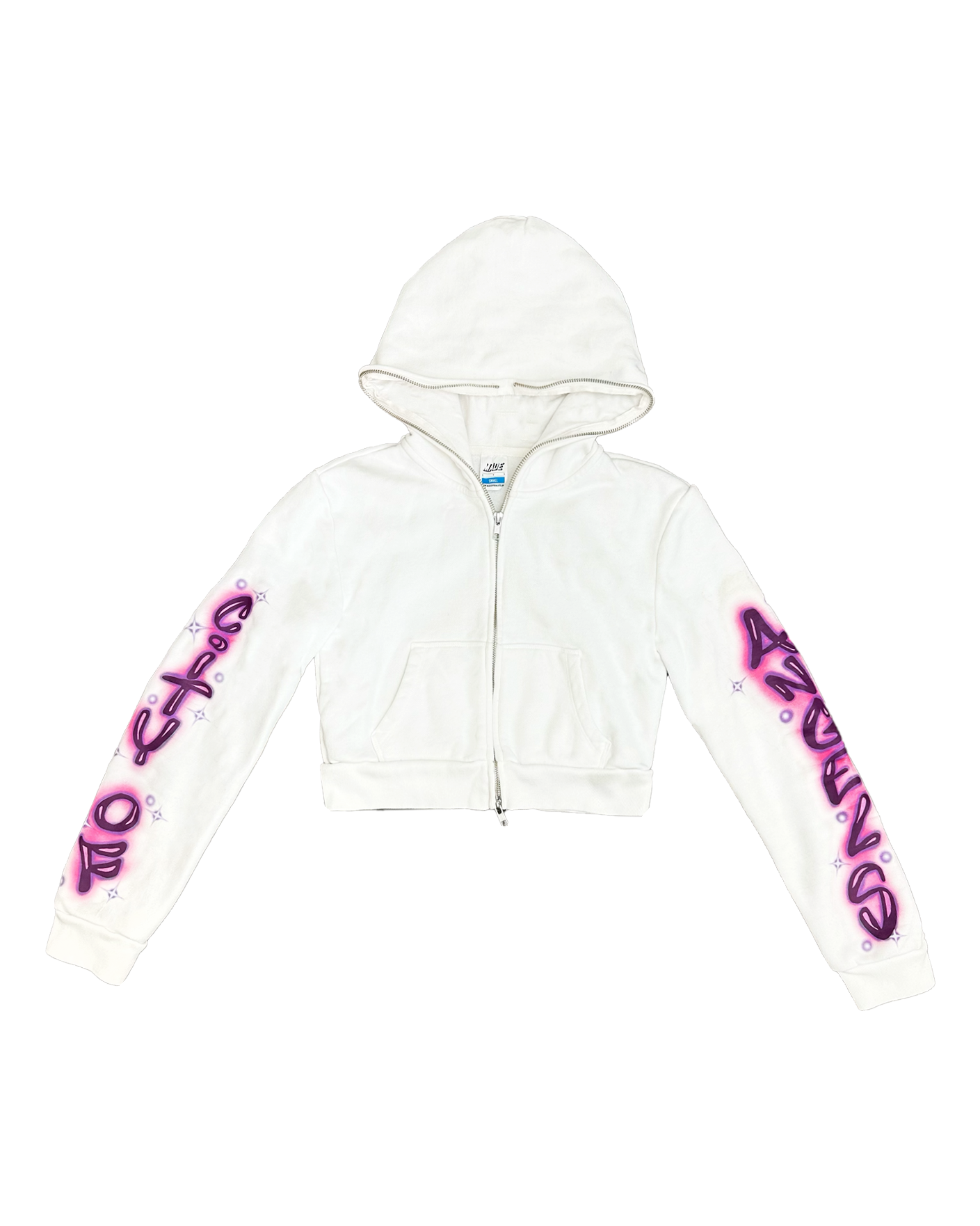 Scripted Cropped Hoodie