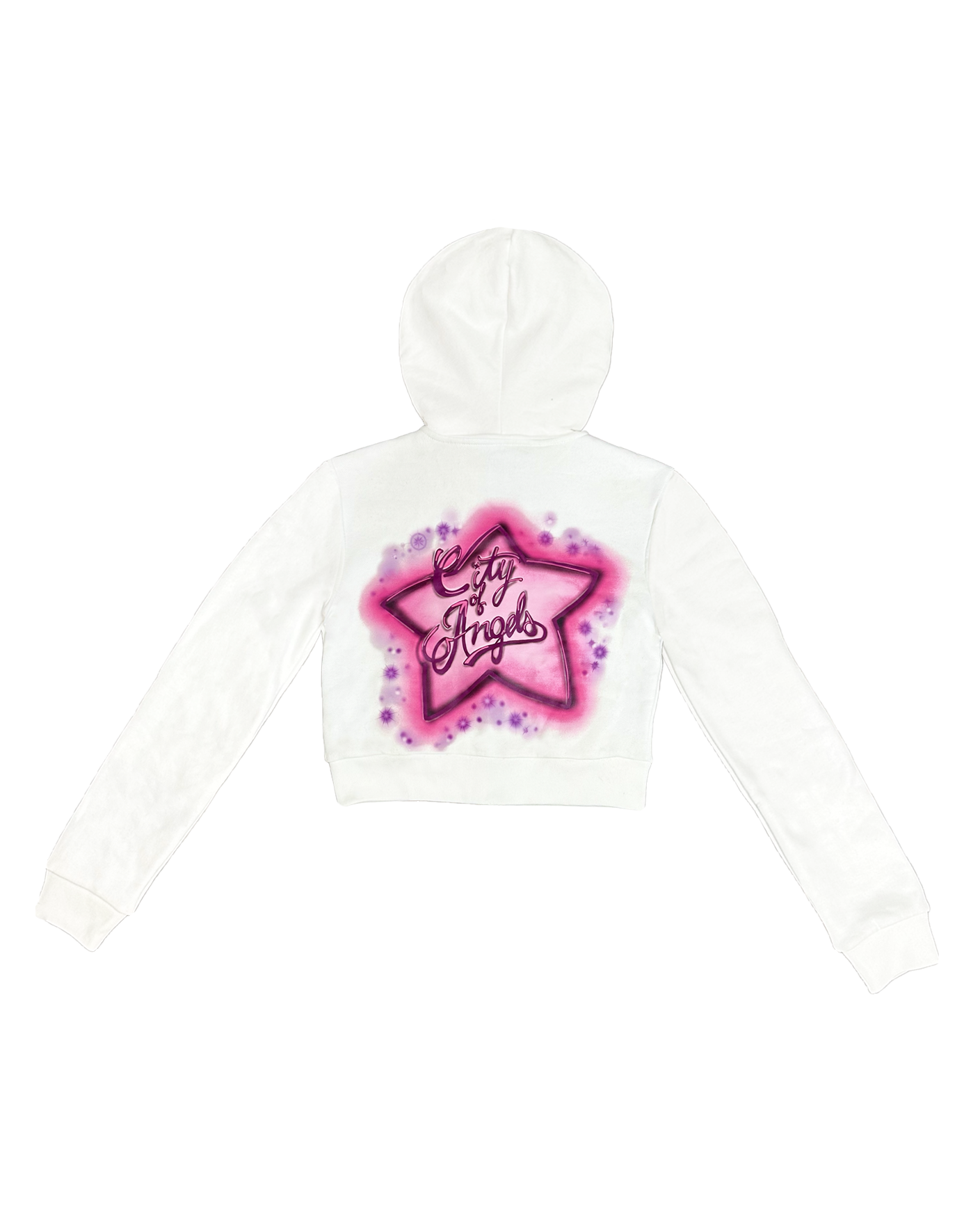 Starred Cropped Hoodie