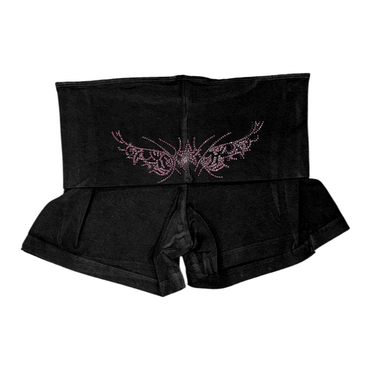 Stamped Fold Over Shorts