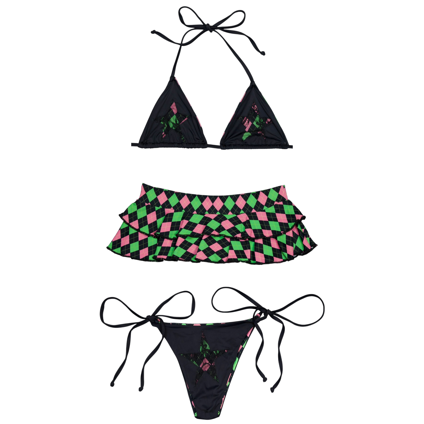 Argyle Micro Skirt