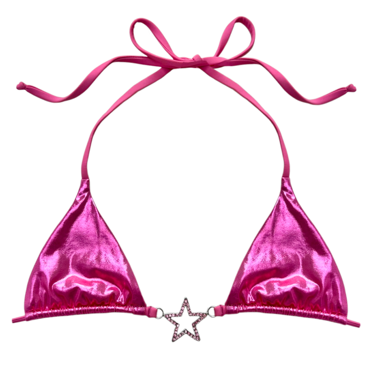 Pink Charmed Bikini Top
