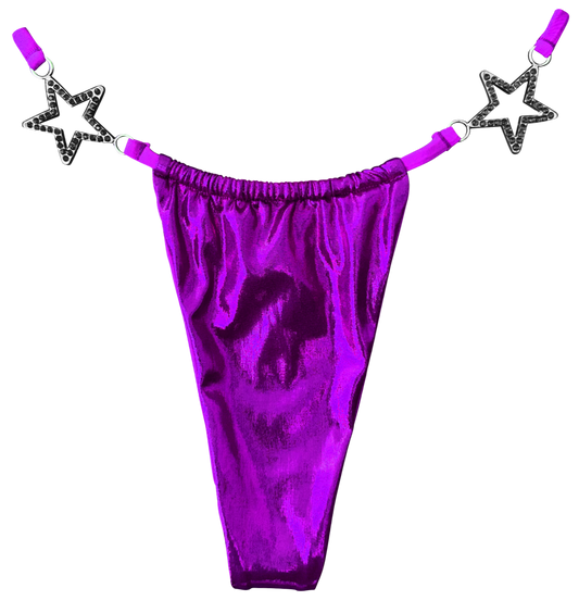 Purple Charmed Bikini Bottom