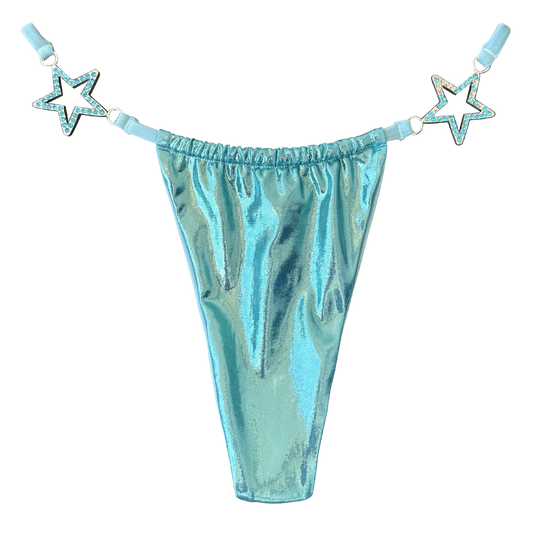 Teal Charmed Bikini Bottom