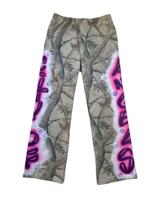 Scripted Camo Sweatpants