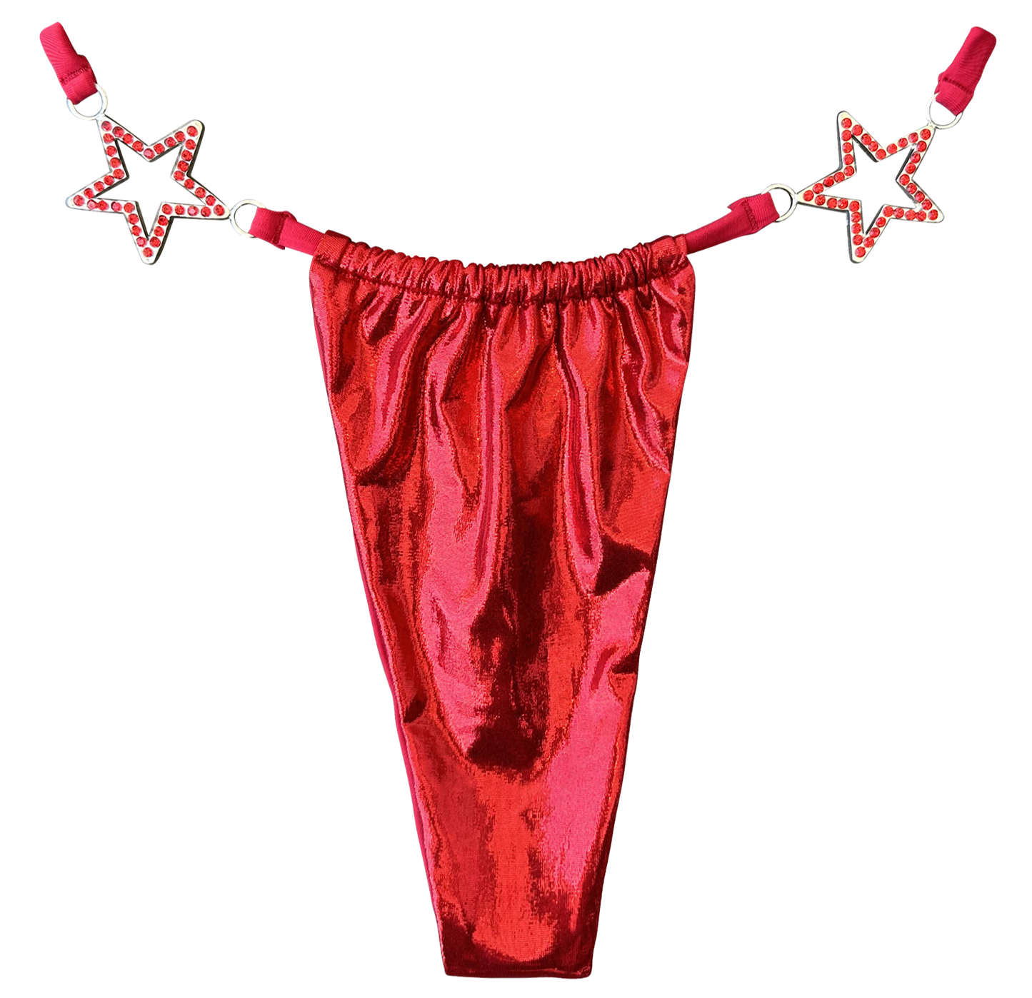 Red Charmed Bikini Bottom