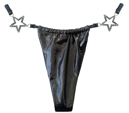 Black Charmed Bikini Bottom
