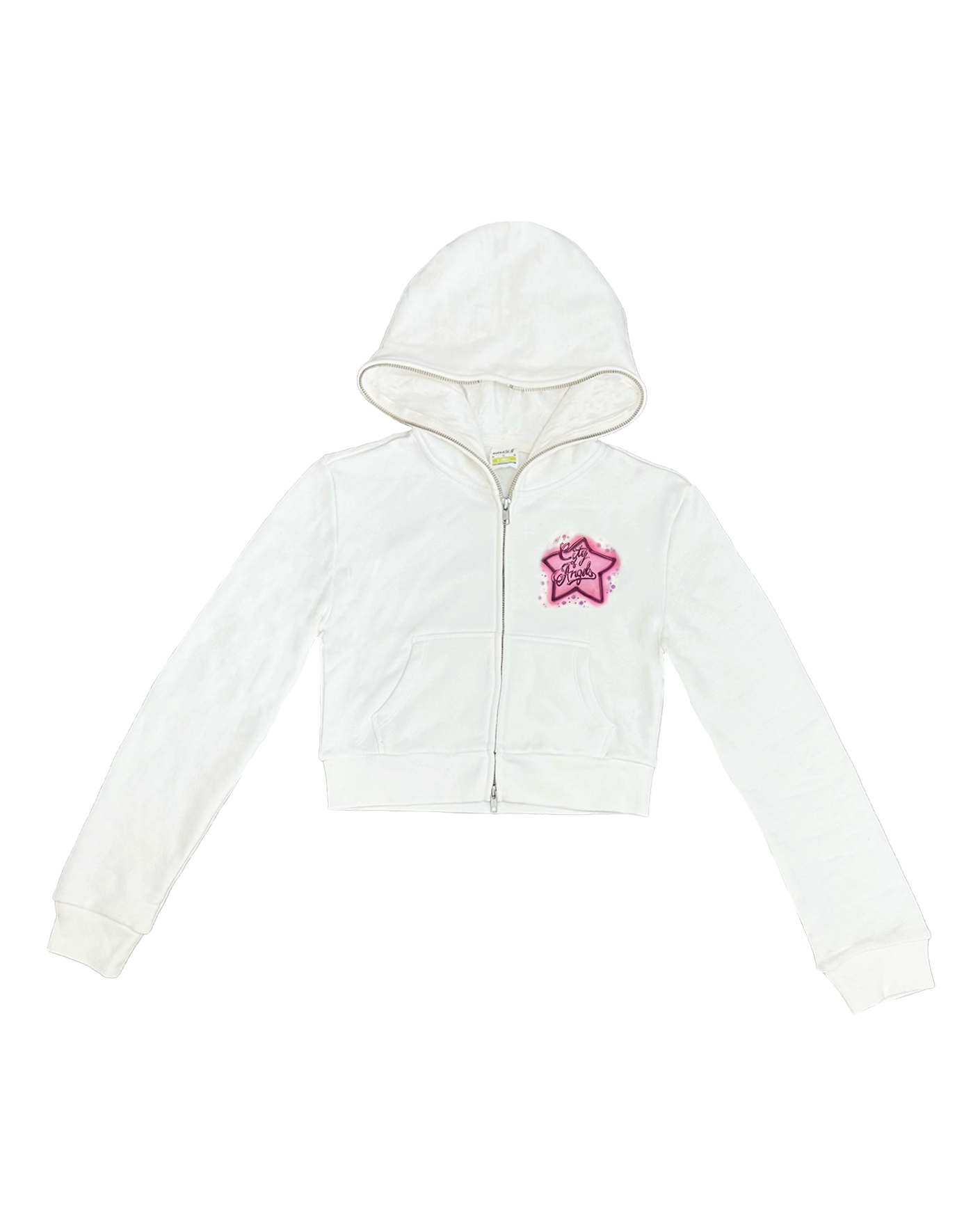 Starred Cropped Hoodie