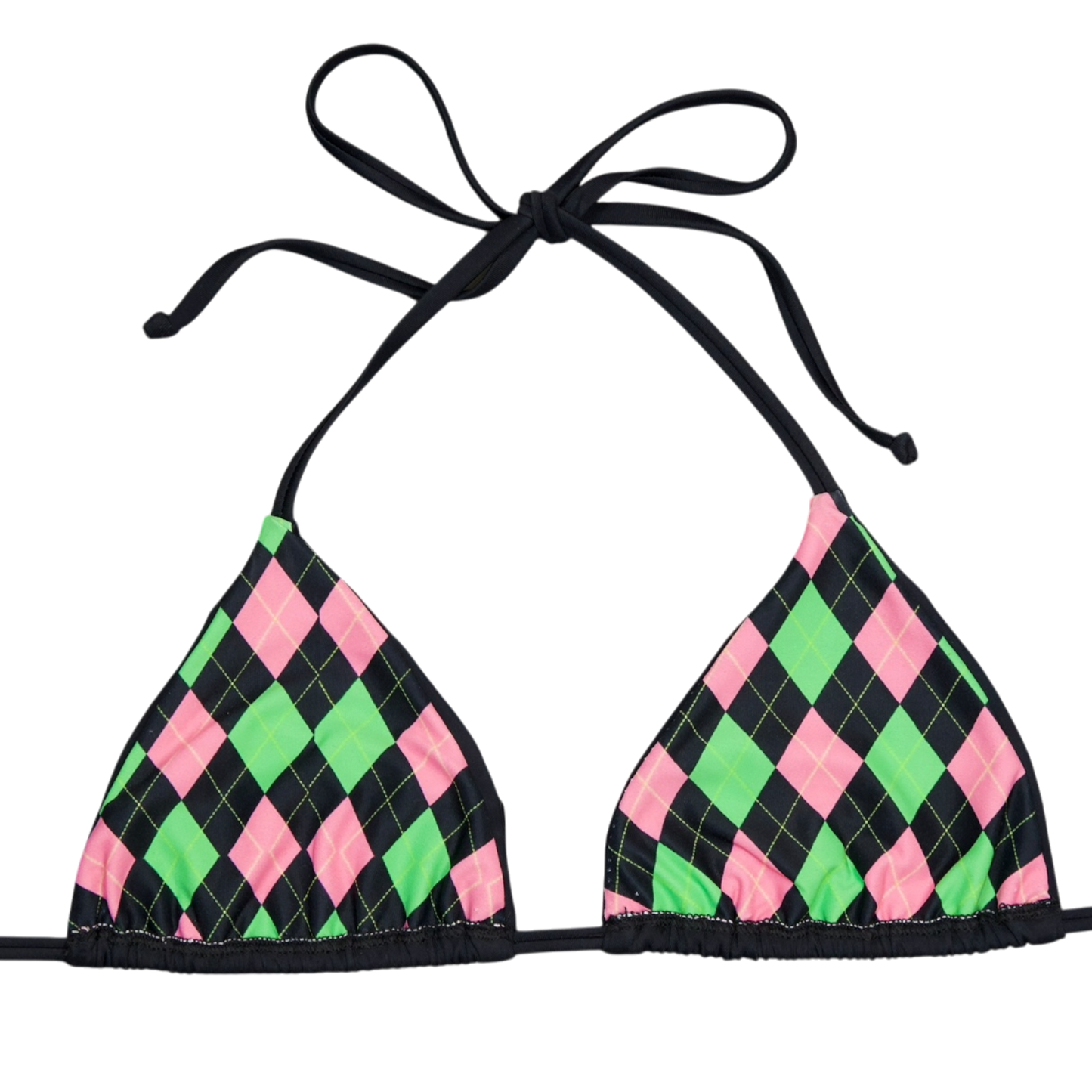 Argyle Laced Bikini Top