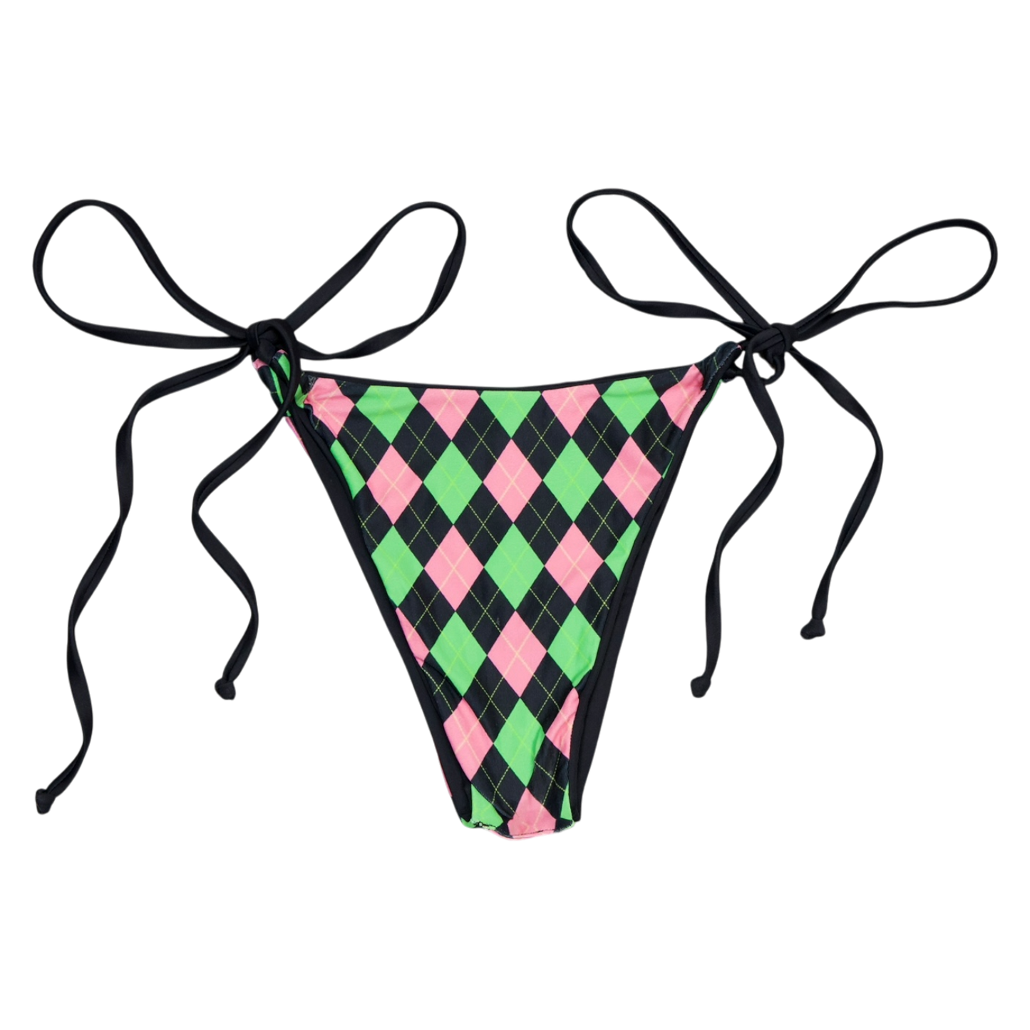 Argyle Laced Bikini Bottom