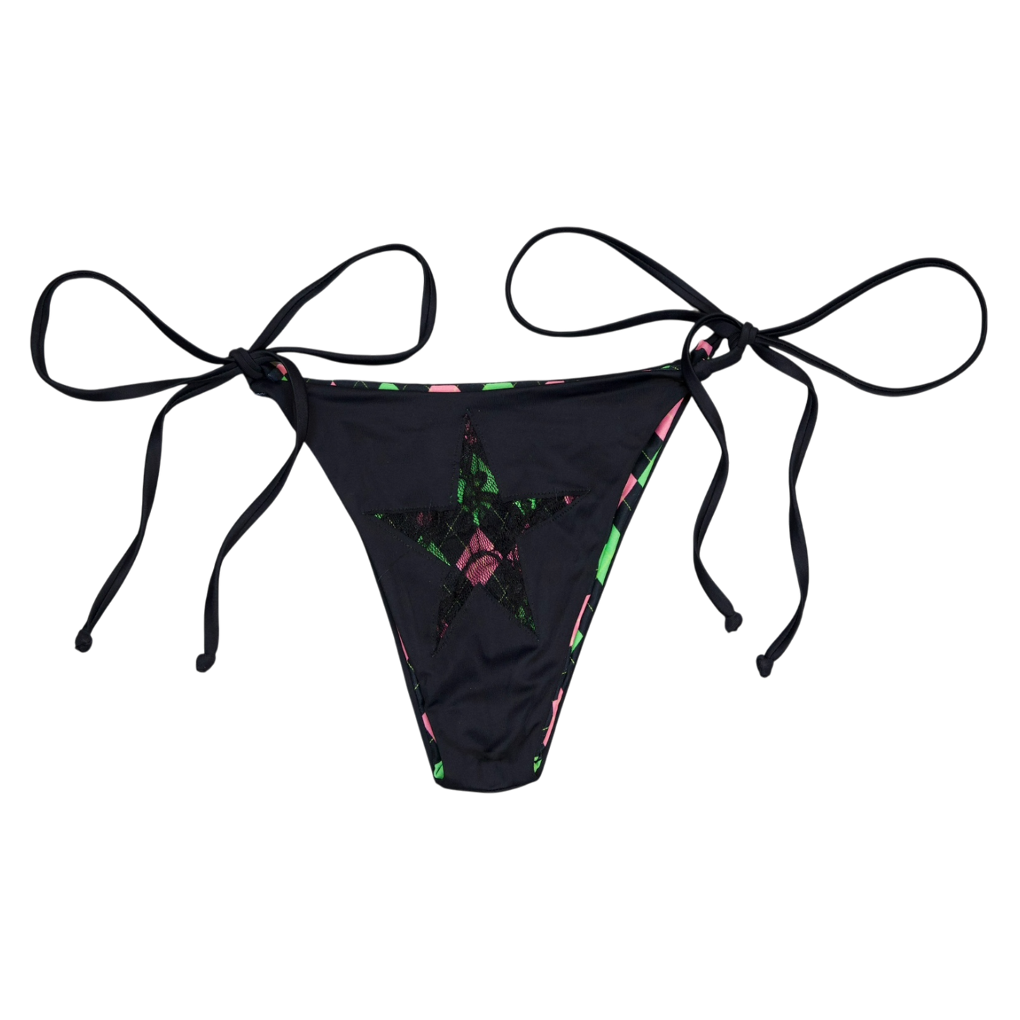 Argyle Laced Bikini Bottom