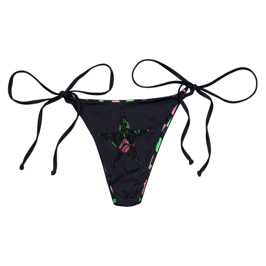 Argyle Laced Bikini Bottom