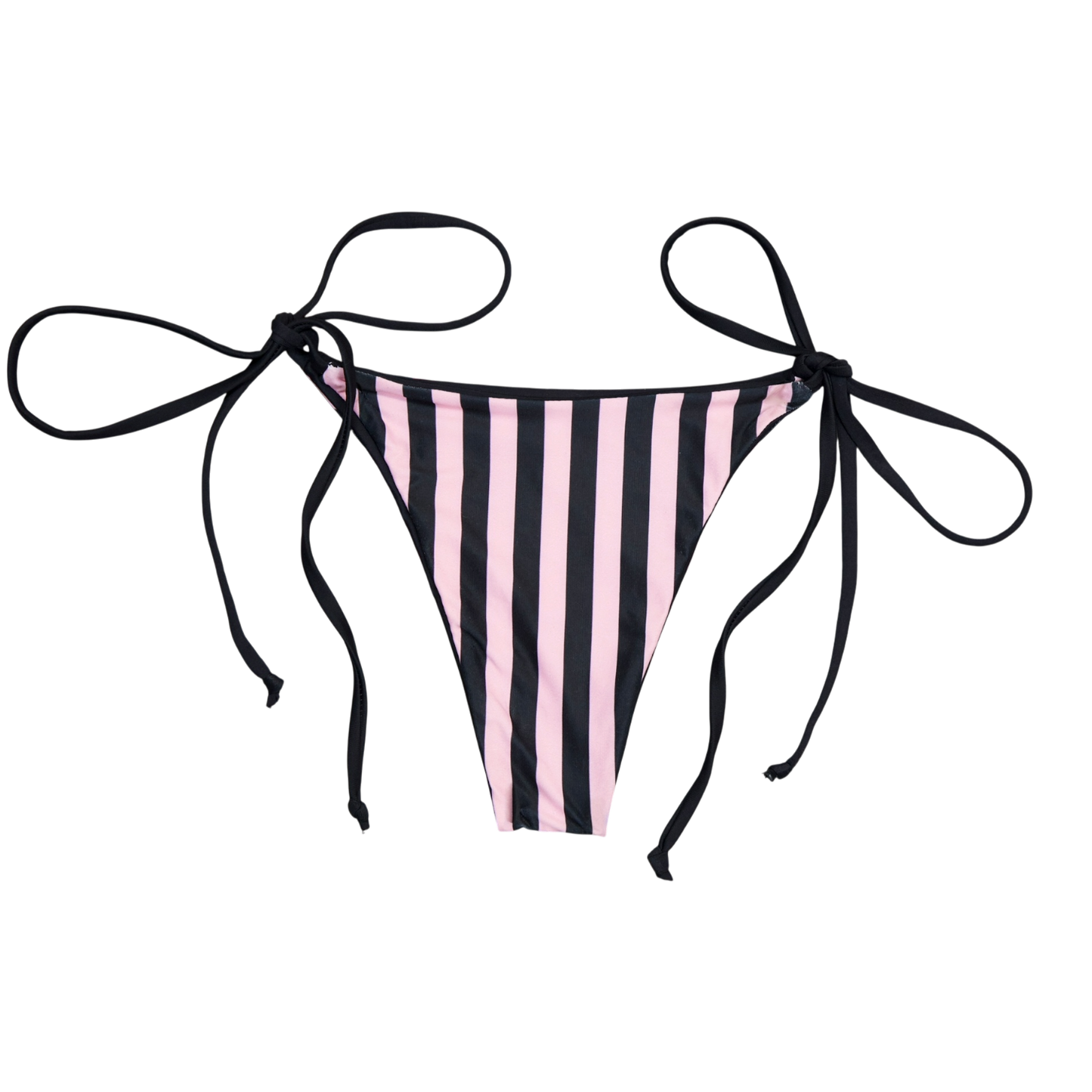 Stripe Laced Bikini Bottom