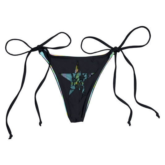 Plaid Laced Bikini Bottom