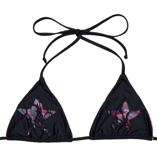 Camo Laced Bikini Top