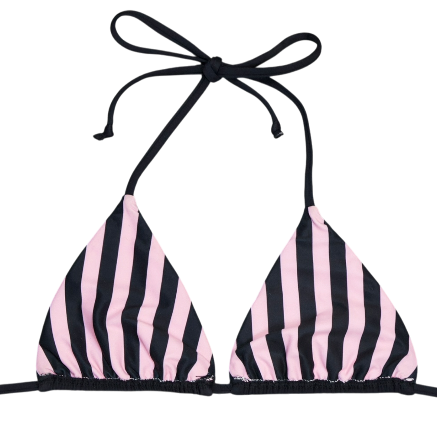 Stripe Laced Bikini Top