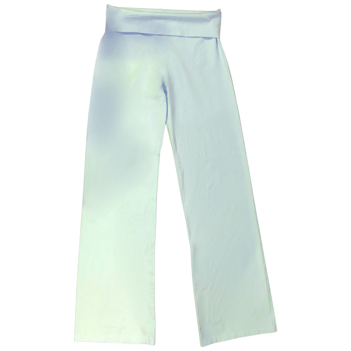 Stamped Fold Over Flare Pants