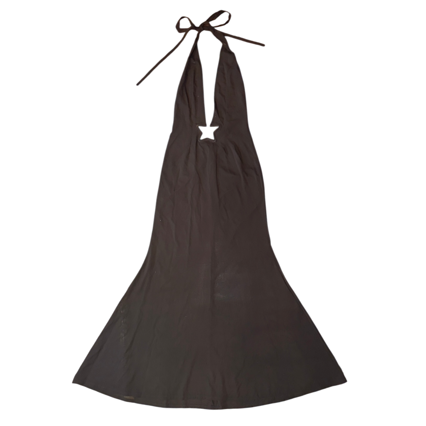 Black Silk Chiffon Starlette Gown
