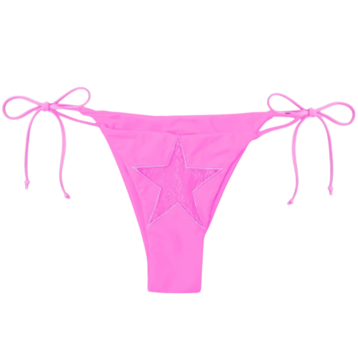 Pink Laced Bikini Bottom
