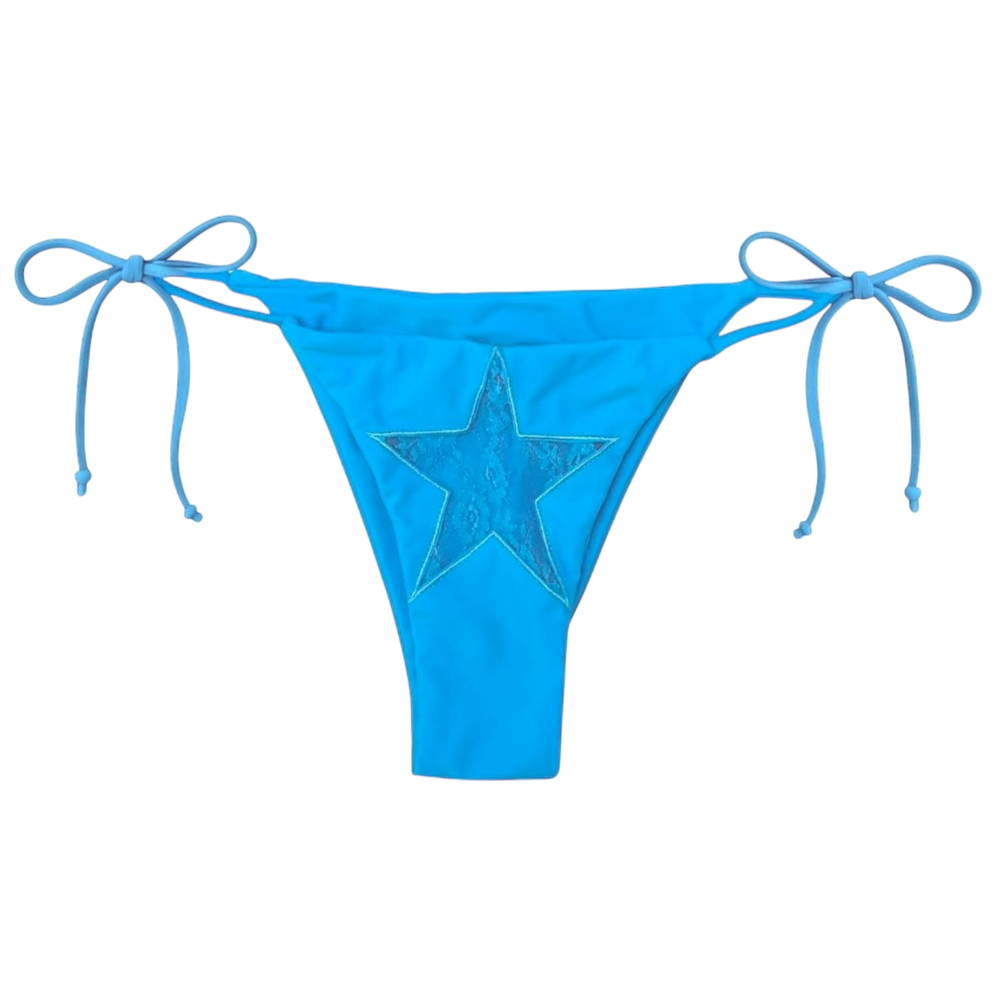 Blue Laced Bikini Bottom