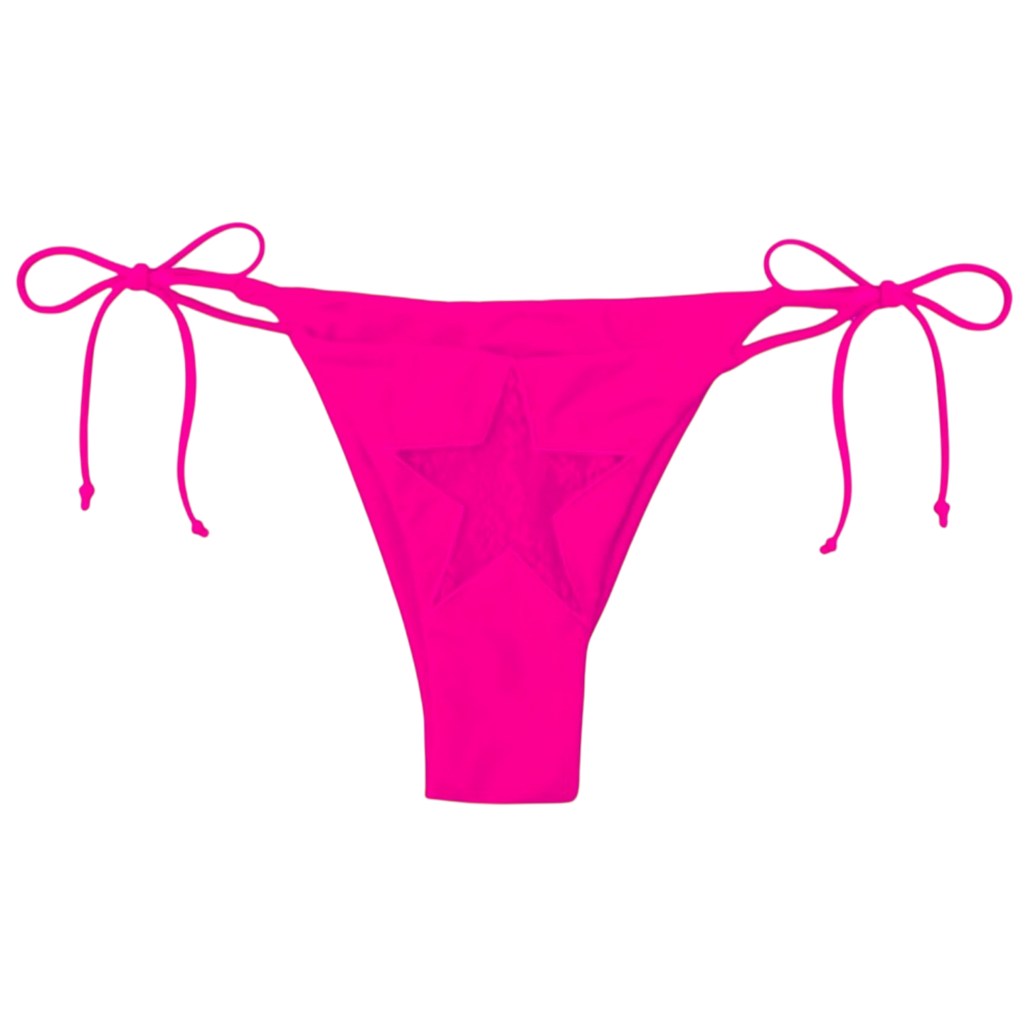 Hot Pink Laced Bikini Bottom