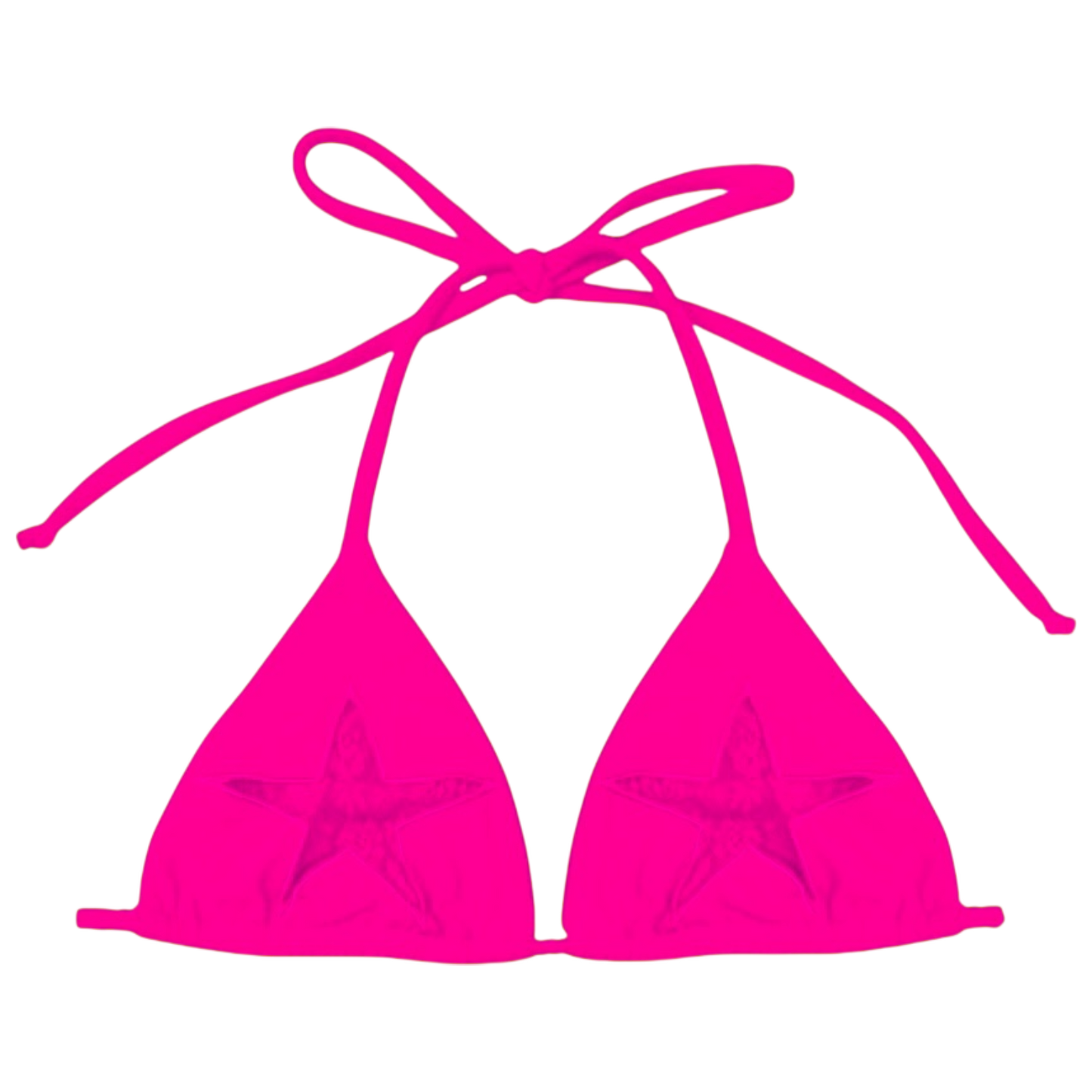 Hot Pink Laced Bikini Top