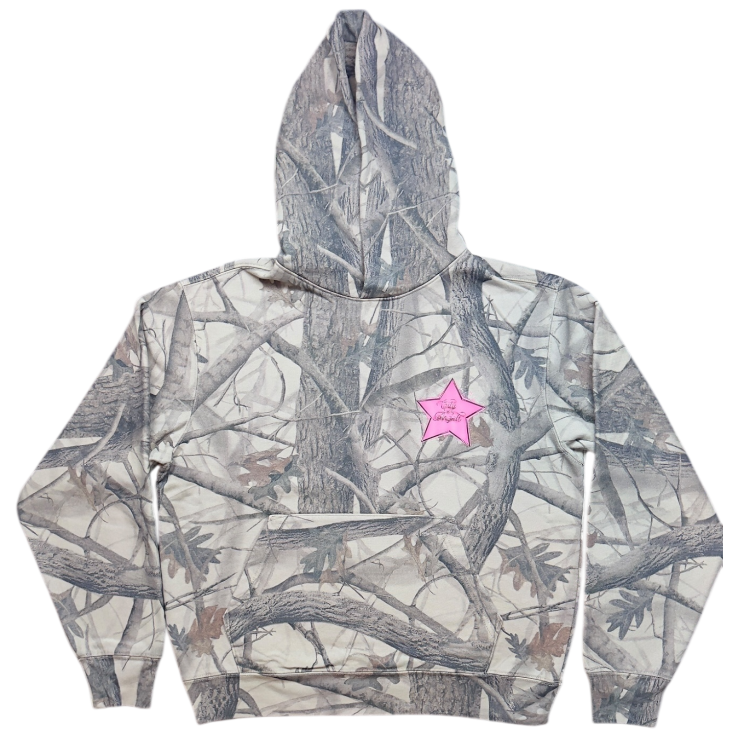 Starred Camo Pullover Hoodie