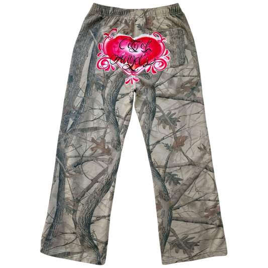 Hearted Camo Sweatpants
