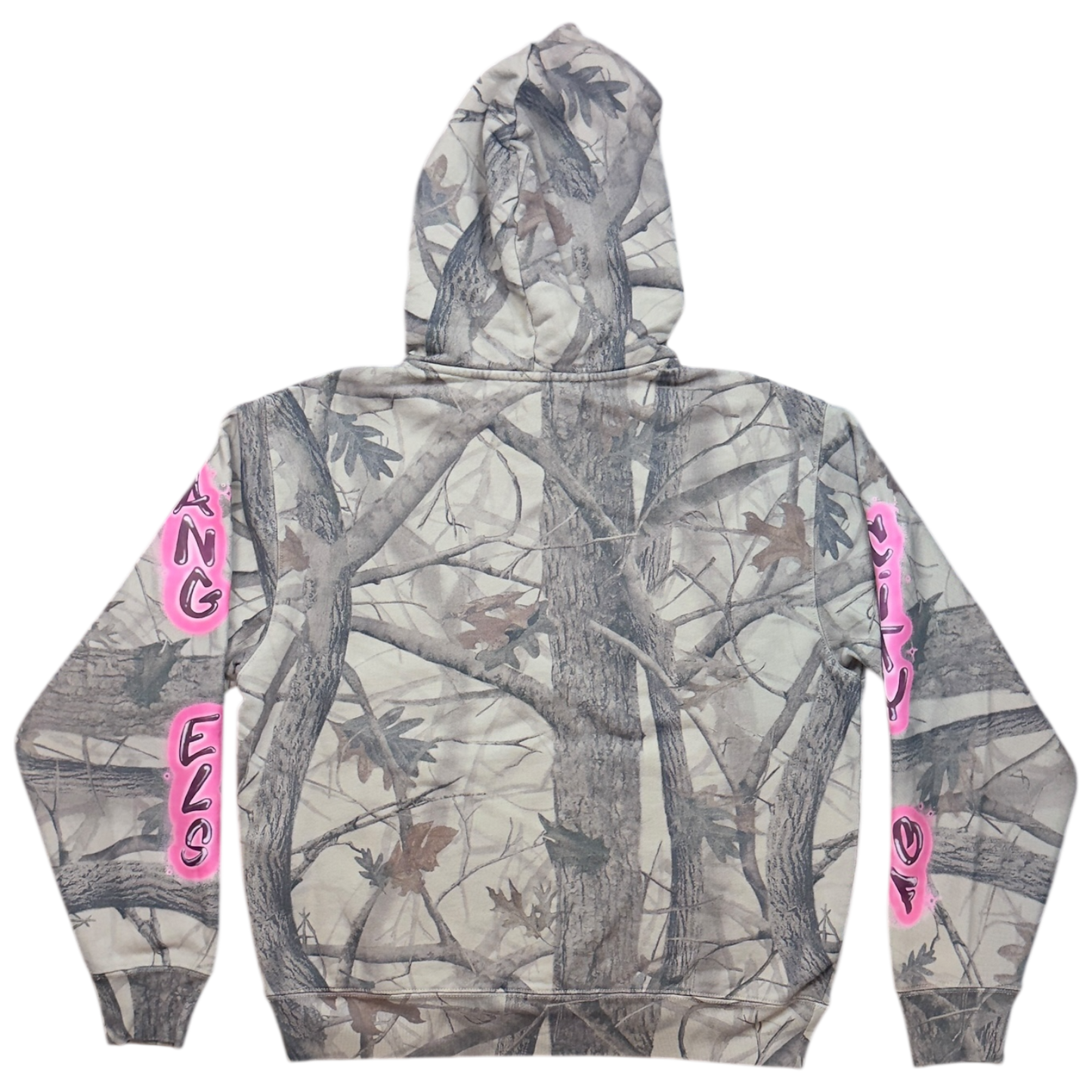 Scripted Camo Pullover Hoodie