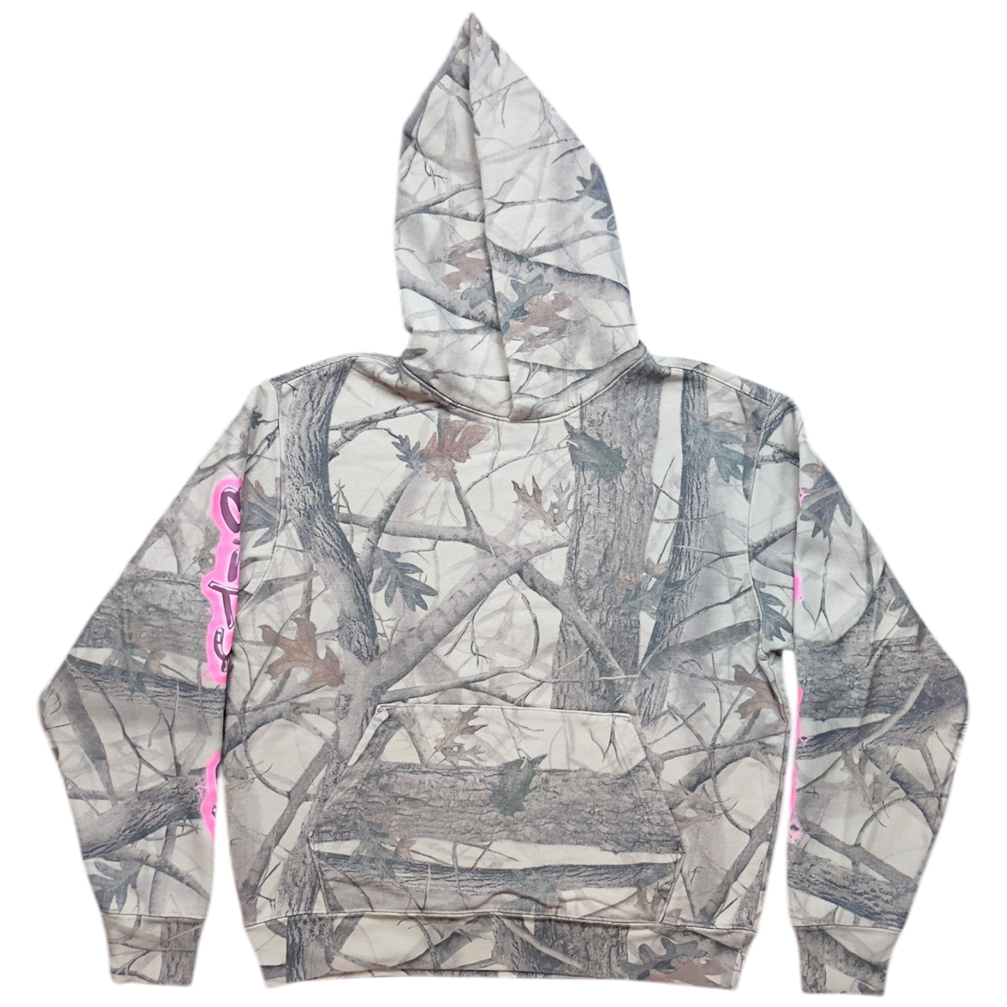 Scripted Camo Pullover Hoodie