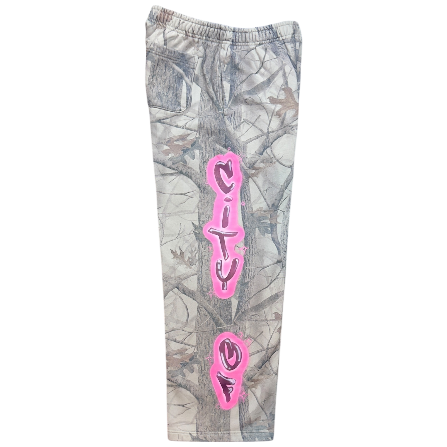 Scripted Camo Sweatpants