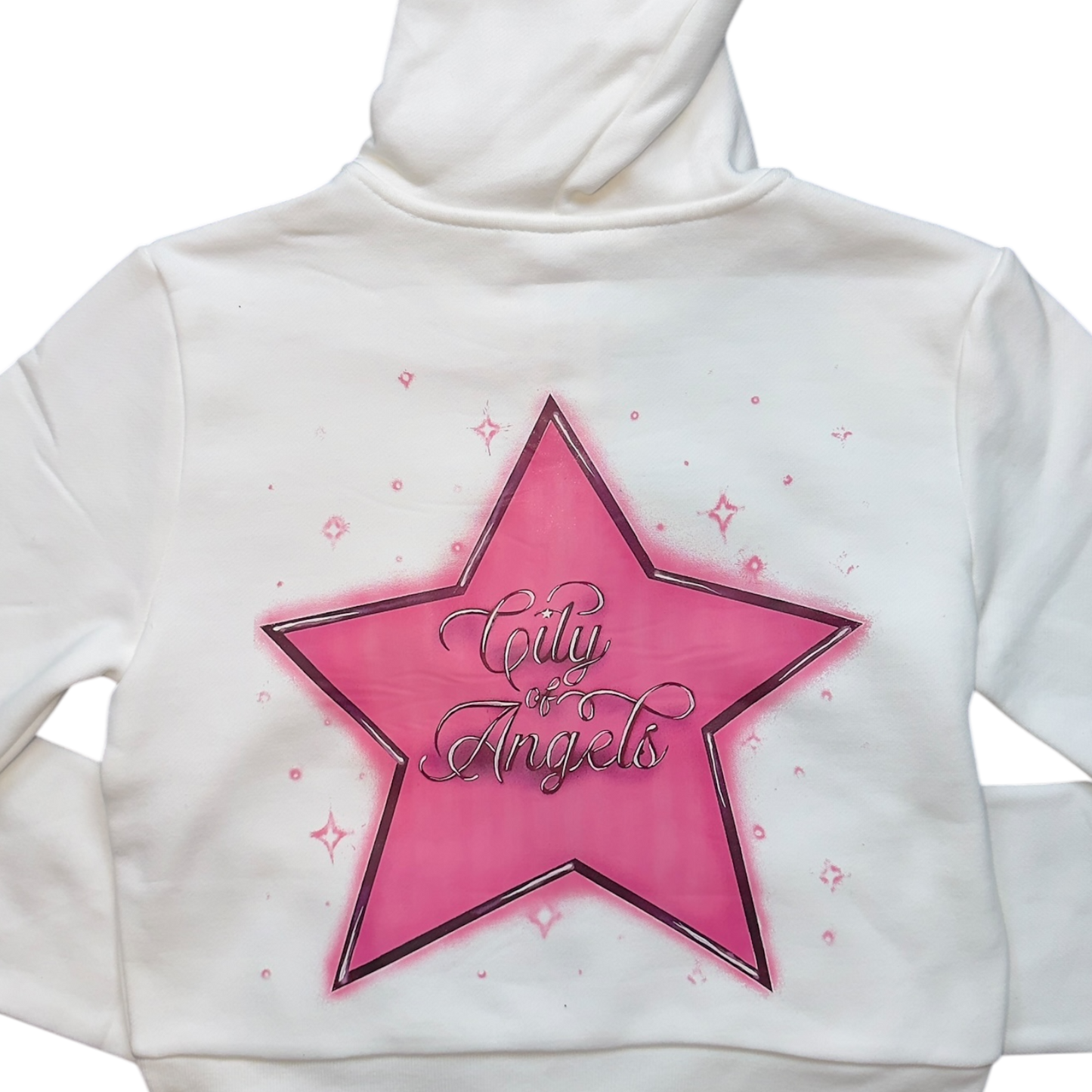 Starred Cropped Hoodie