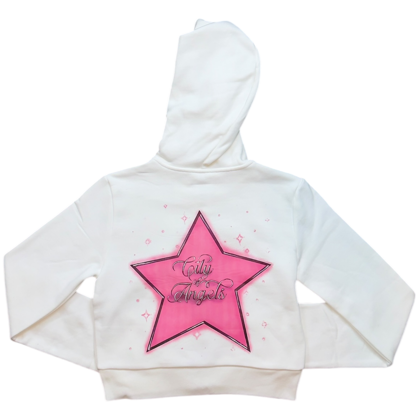 Starred Cropped Hoodie