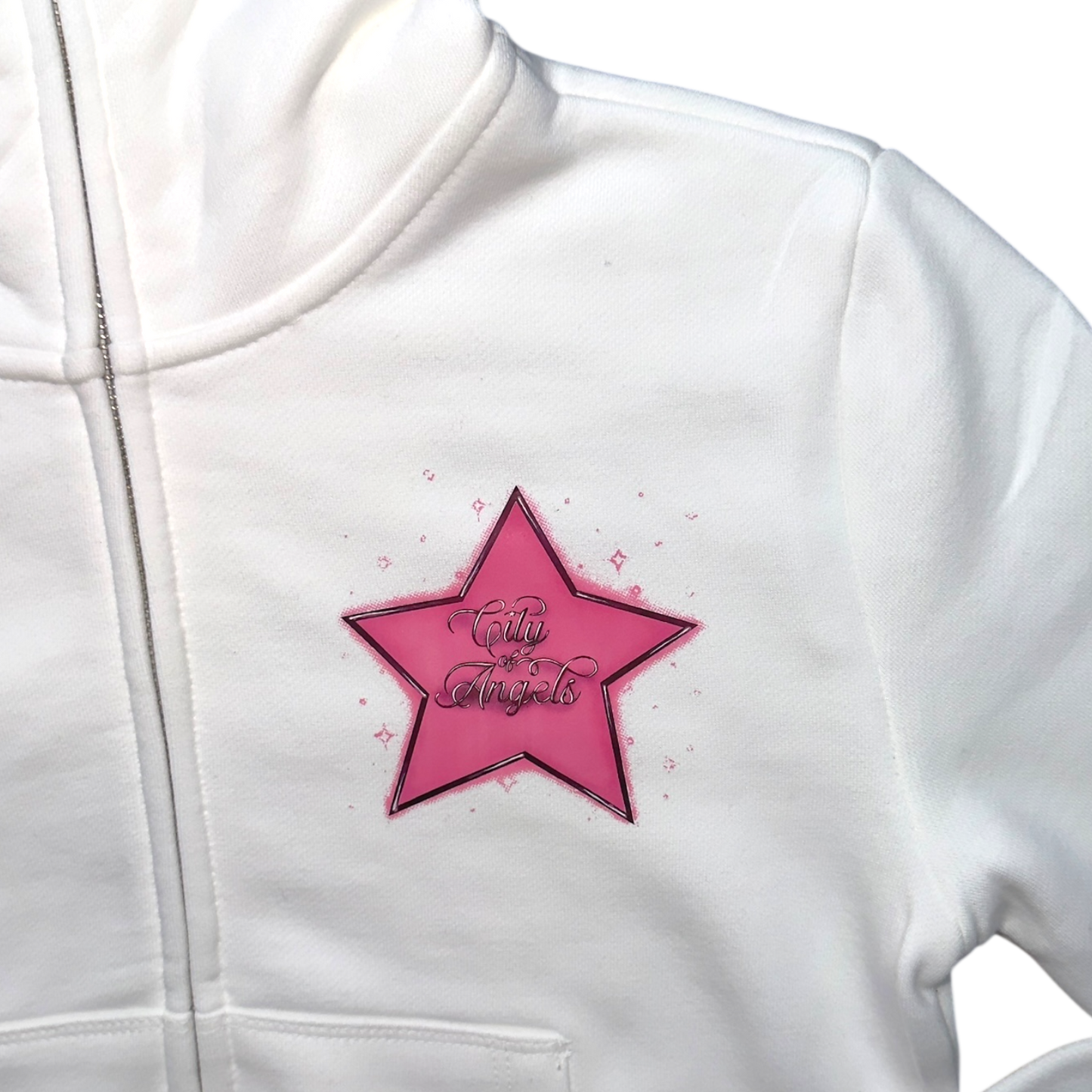Starred Cropped Hoodie