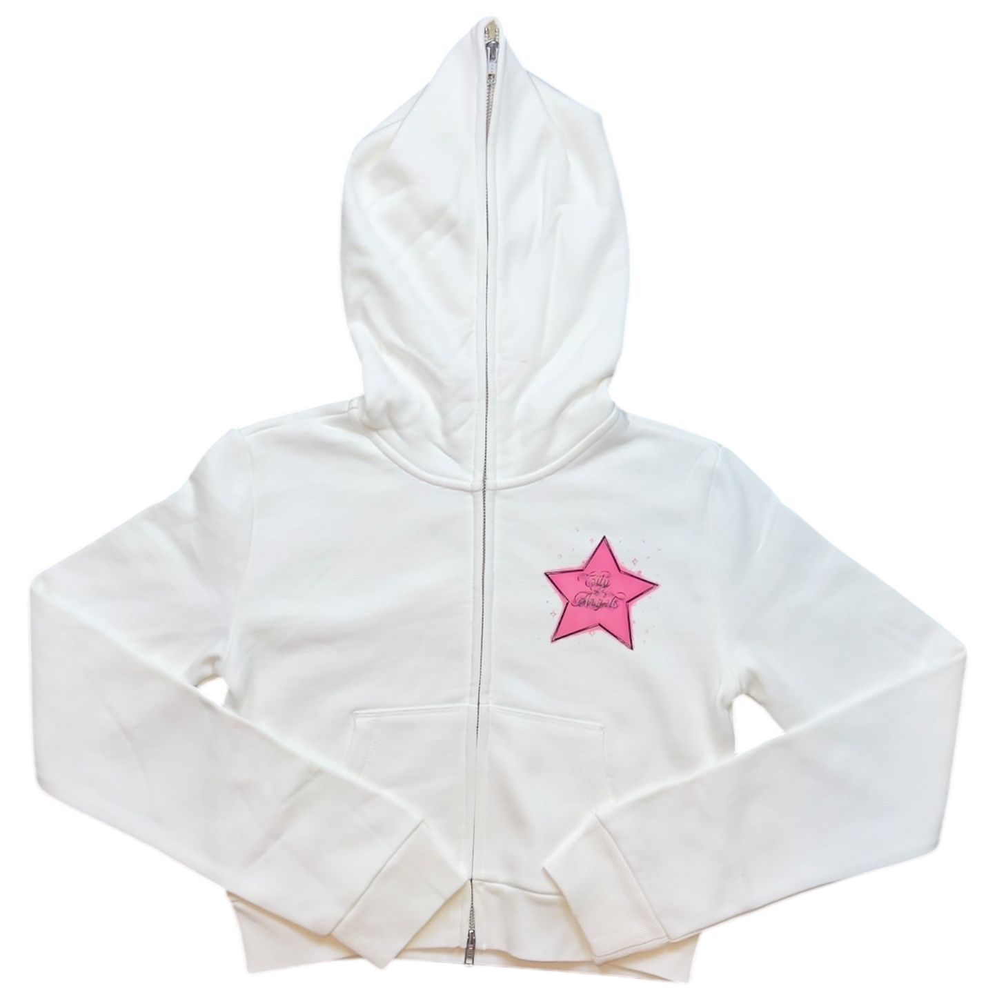 Starred Cropped Hoodie