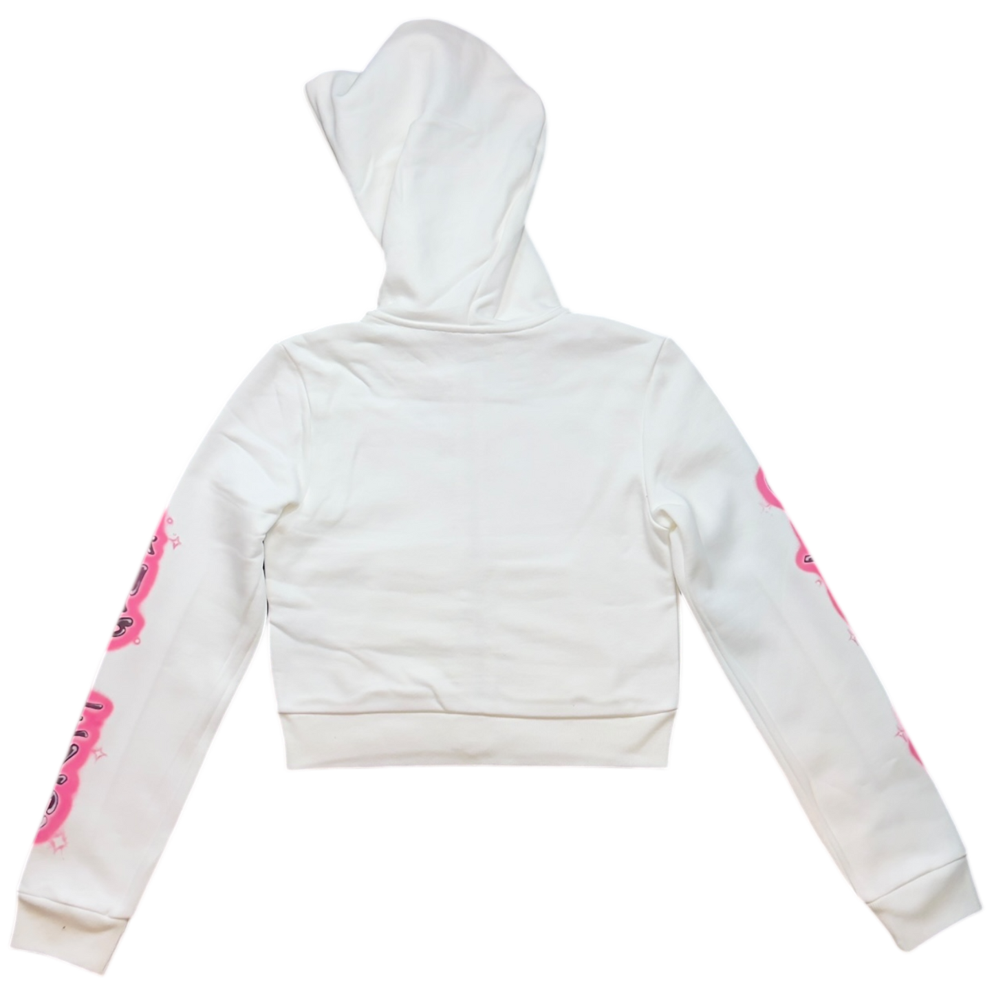 Scripted Cropped Hoodie