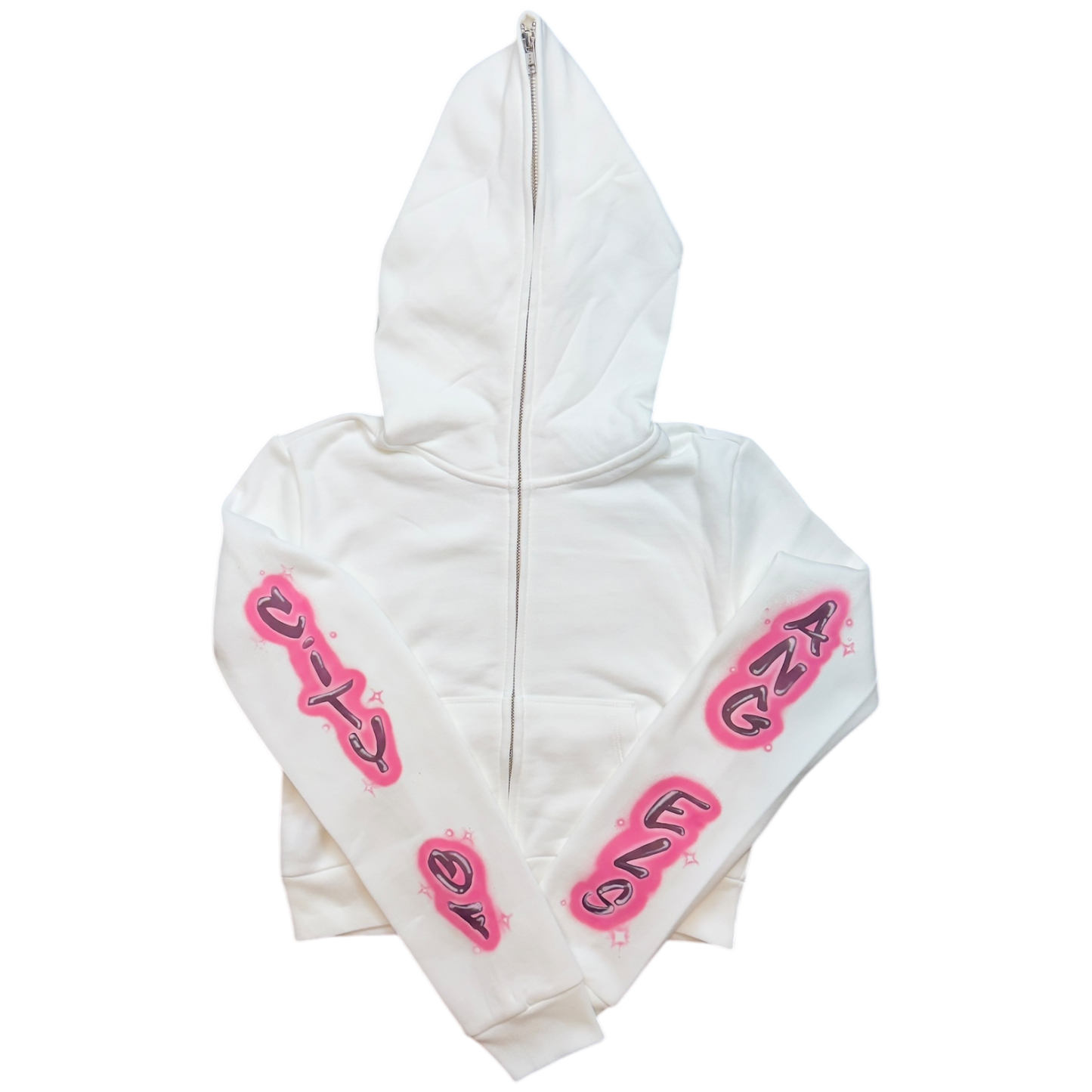 Scripted Cropped Hoodie