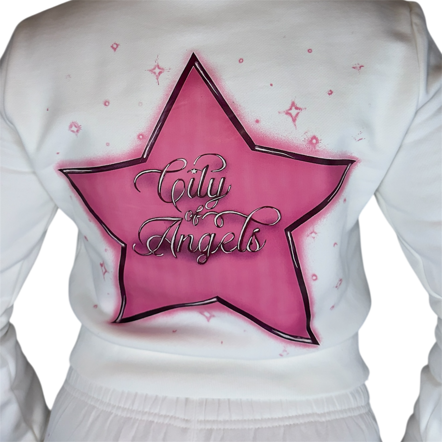 Starred Cropped Hoodie